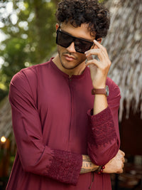 Maroon Kurta - AL-K-958