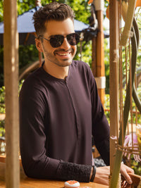 Dark Purple Kurta - AL-K-959