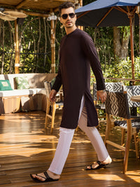 Dark Purple Kurta - AL-K-959