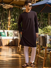 Dark Purple Kurta - AL-K-959