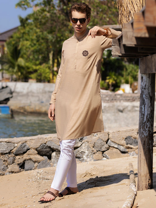 Beige Kurta - AL-K-960