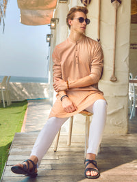 Peach Kurta - AL-K-966