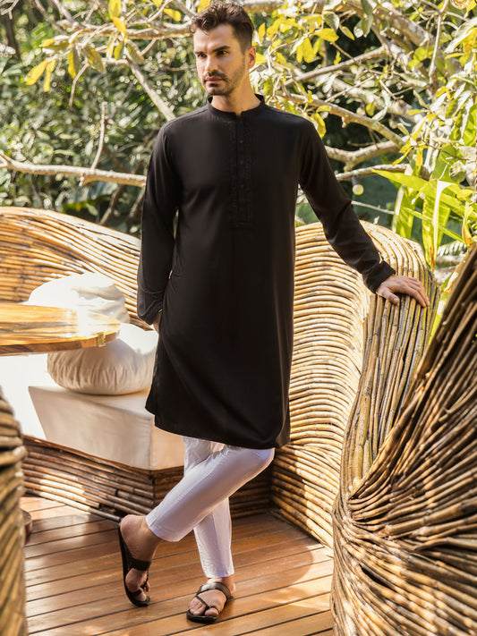 Black Kurta - AL-K-985