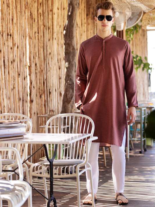 Rust Kurta - AL-K-988