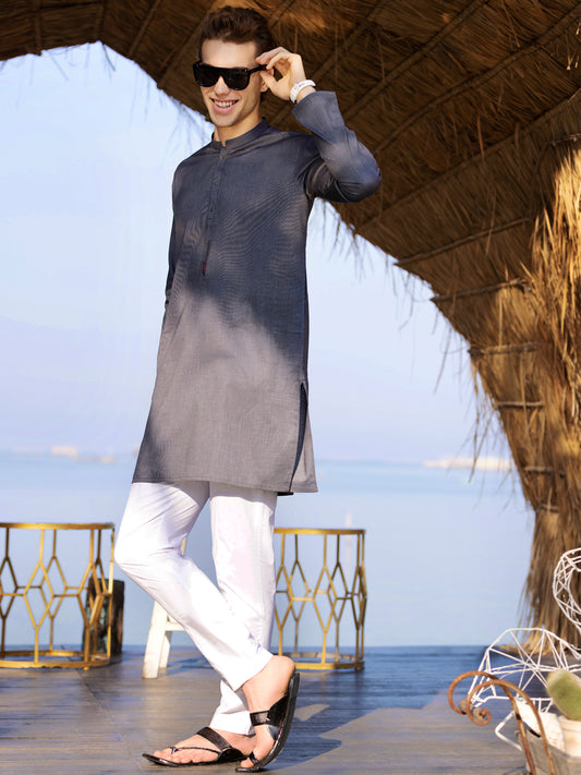 Grey Kurta - AL-K-997