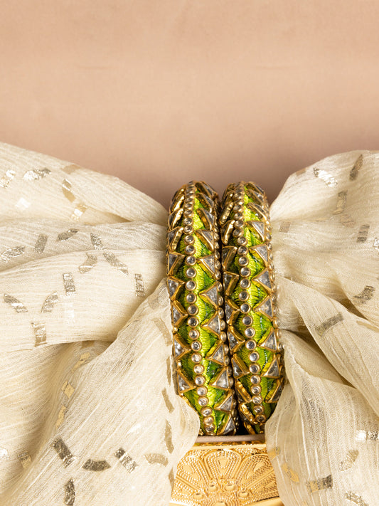 Parrot Green Bangles - AL-BG-1044