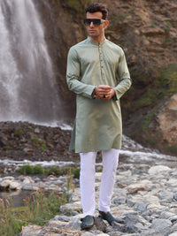 Green Kurta - AL-K-1029