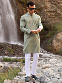 Green Kurta - AL-K-1029