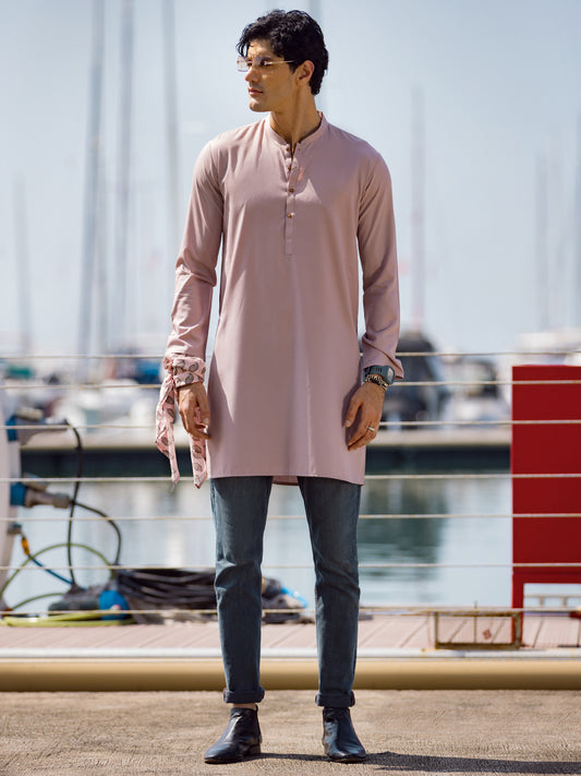 Pink Blended Kurta - AL-K-1046