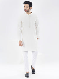 Off White Blended Kurta - AL-K-1068A