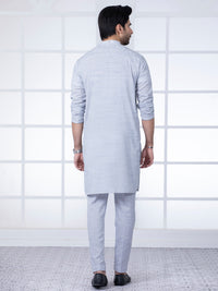 Grey Blended Kurta Trouser - AL-KT-2791