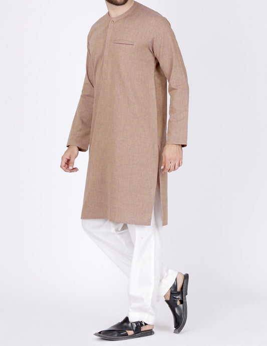 Purple Blended Kurta - AL-K-572