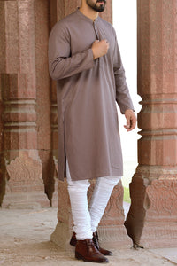 Purple Cotton Kurta - AL-K-620