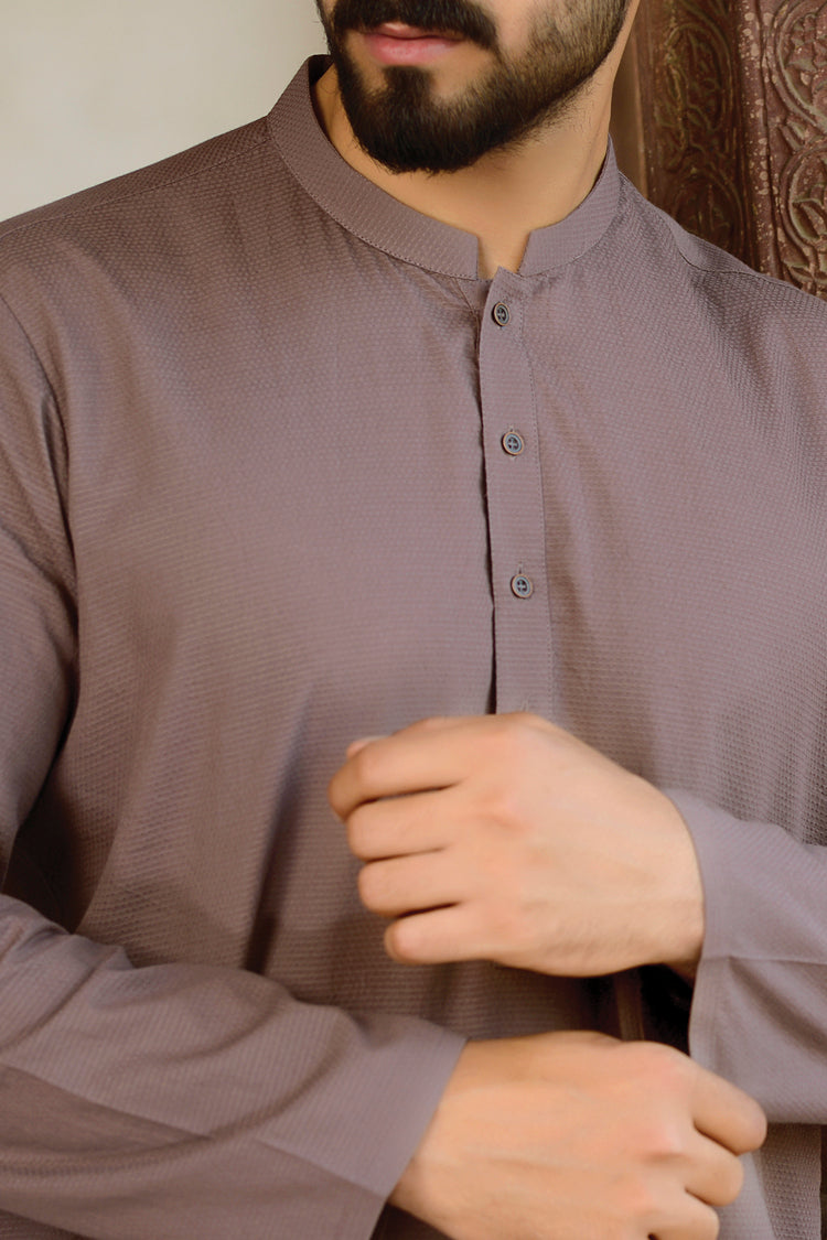 Purple Cotton Kurta - AL-K-620