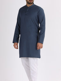 Blue Blended Kurta - AL-K-821