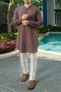 Brown Bunnat Kurta - AL-K-839