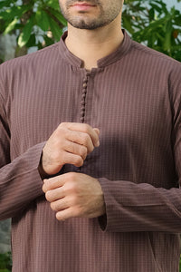 Brown Bunnat Kurta - AL-K-839
