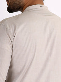 Fawn Blended Kurta - AL-K-841C