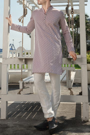 Light Pink Blended Kurta - AL-K-841A