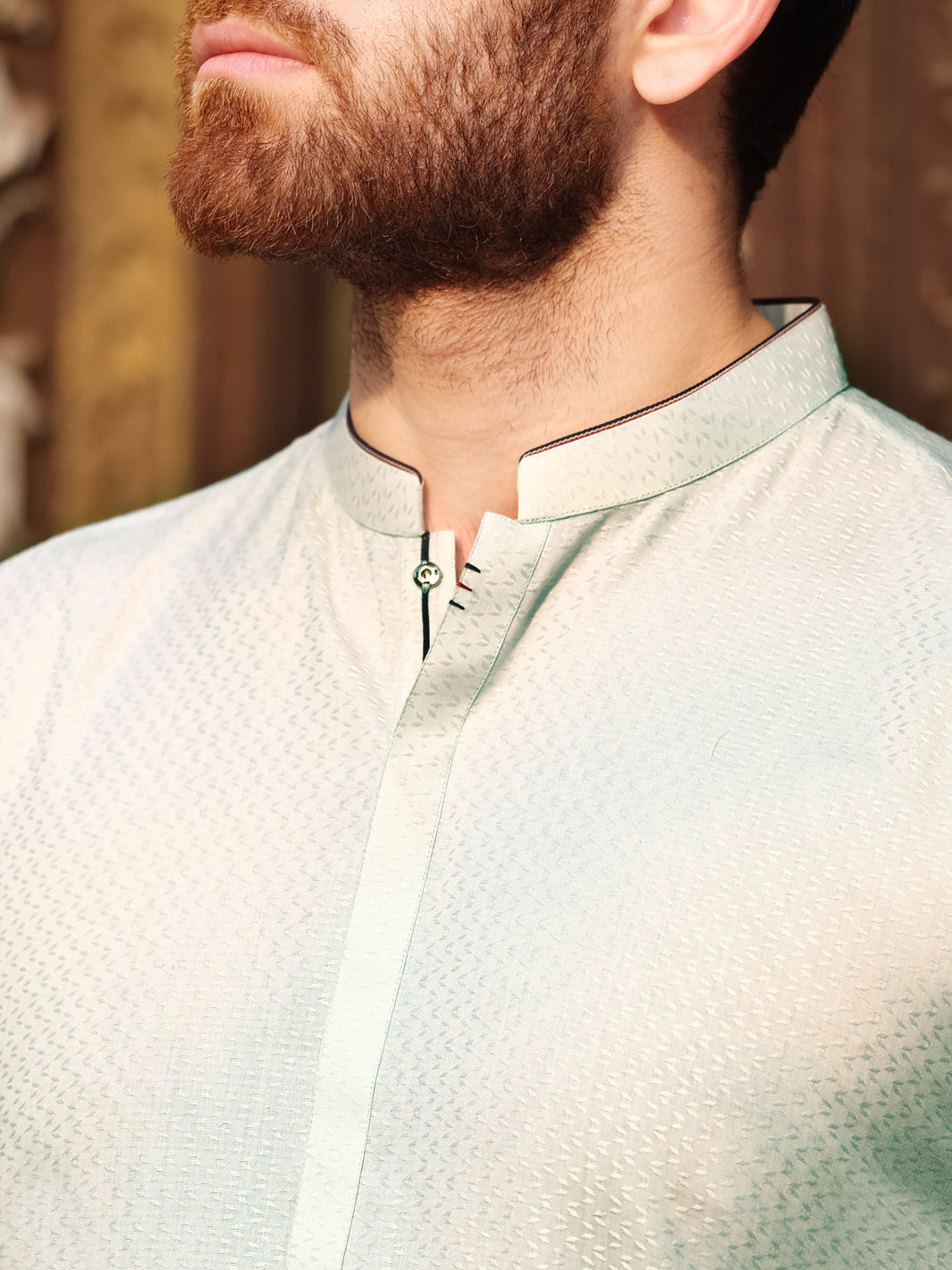 Light Blue Blended Kurta - AL-K-864