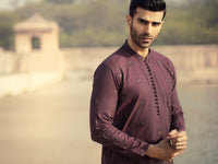 Maroon Cotton Kurta - AL-K-914C