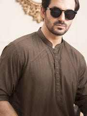 Olive Blended Kurta - AL-K-931