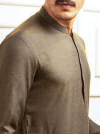 Green Blended Kurta - AL-K-977