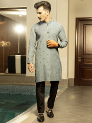 Sea Green Blended Kurta - AL-K-982