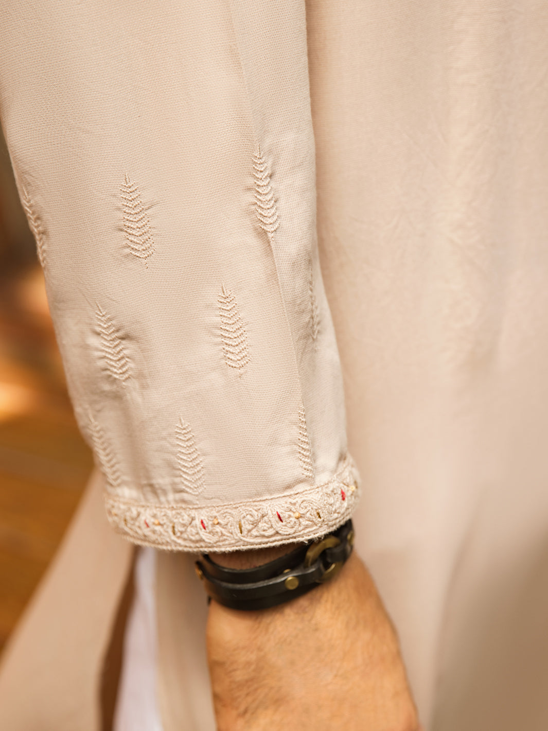 Peach Blended Kurta - AL-K-991