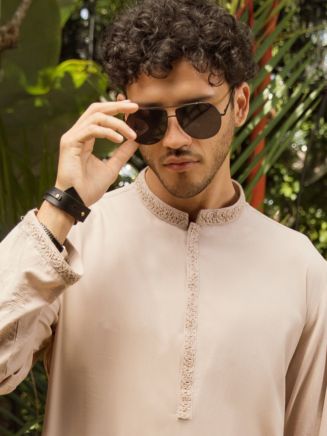 Peach Blended Kurta - AL-K-991