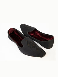 Black Blended Khussa - AL-KH-134