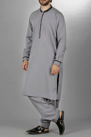 Grey Kameez Shalwar - AL-KS-2096