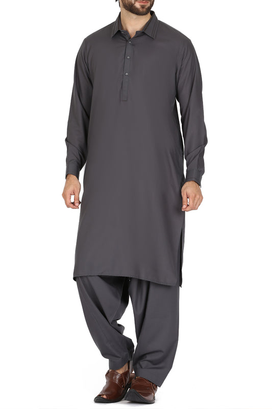 Green Blended Kameez Shalwar - AL-KS-2370