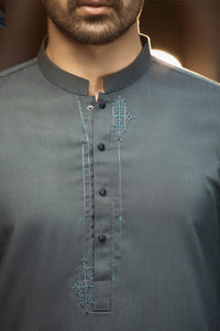 Green Blended Kameez Shalwar - AL-KS-2380