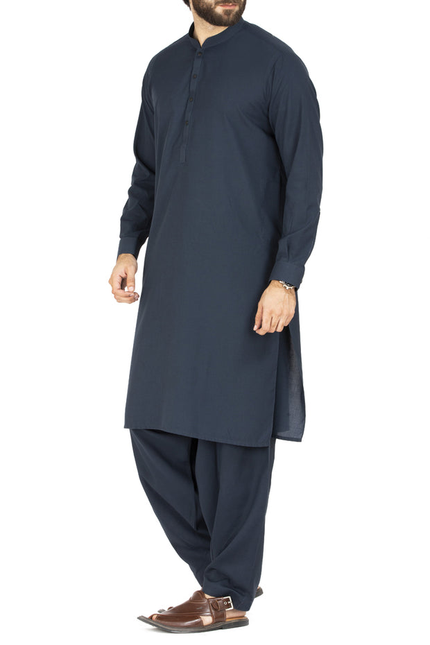 Blue Blended Kameez Shalwar - AL-KS-2444