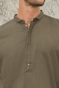 Green Blended Kameez Shalwar - AL-KS-2446