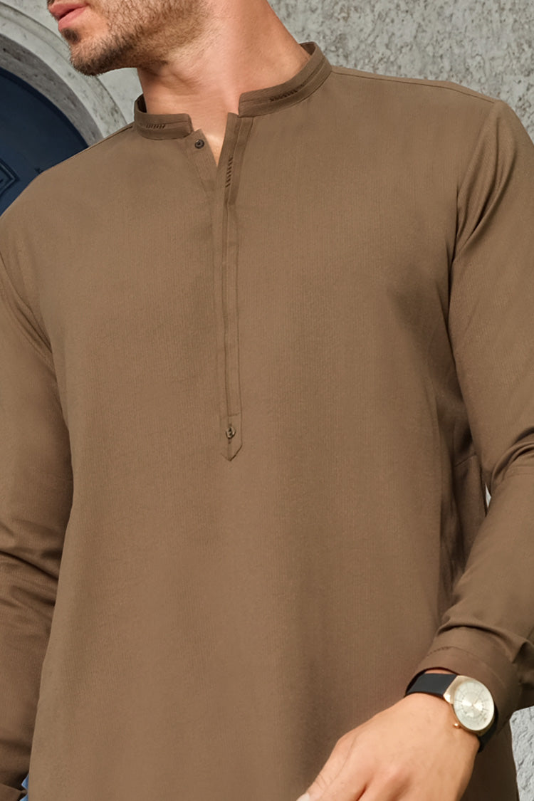 Green Blended Kameez Shalwar - AL-KS-2465