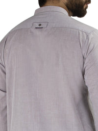 Grey Blended Kurta Pajama - AL-KS-2473