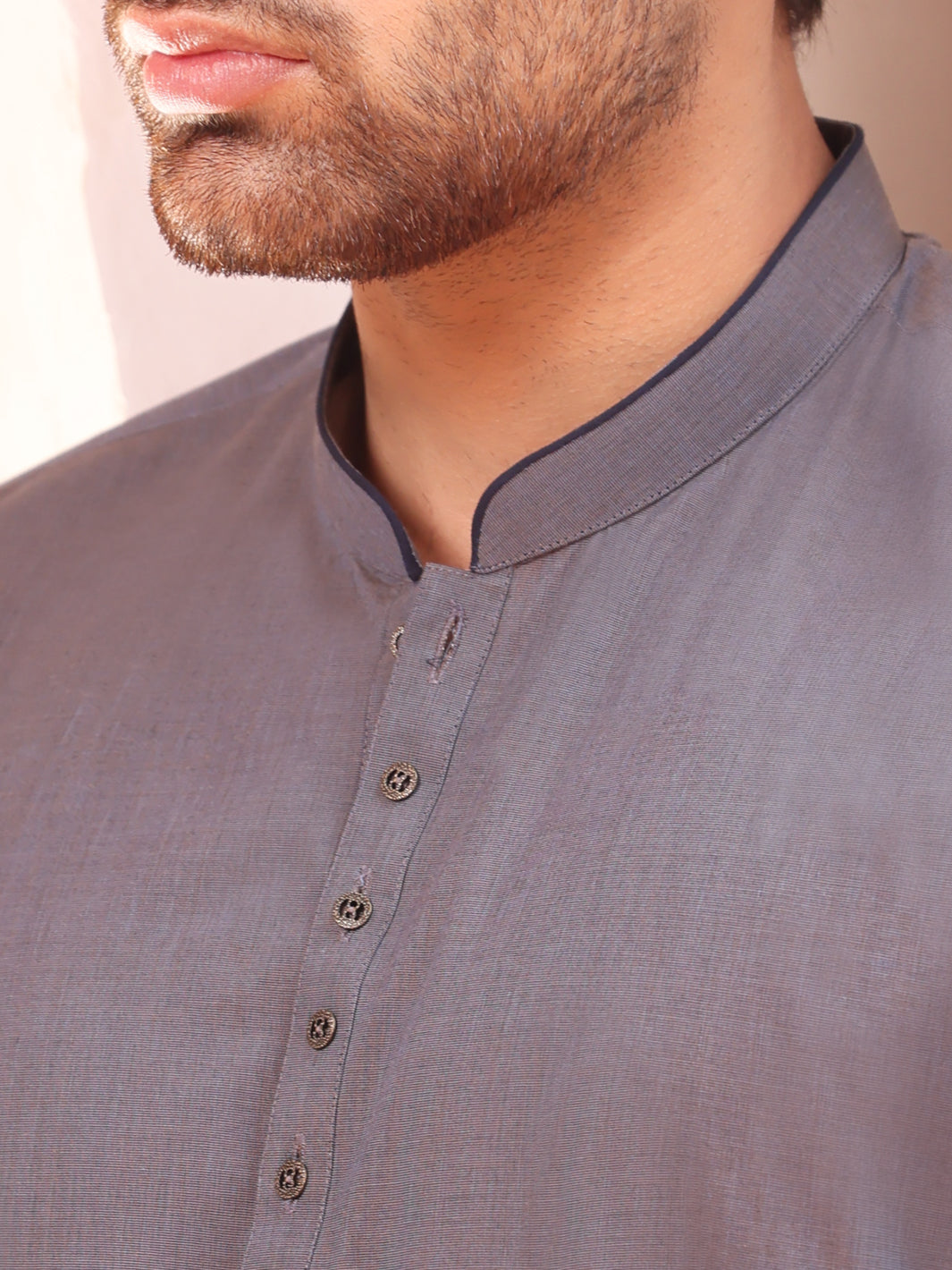 Grey Cotton Kurta Trouser - AL-KS-2509