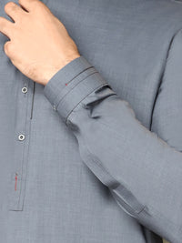 Grey Blended Kameez Shalwar - AL-KS-2512