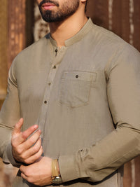 Sand Cotton Kurta Pajama - AL-KS-2518