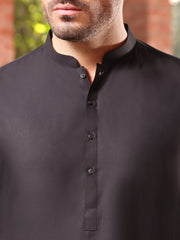 Black Blended Kameez Shalwar - AL-KS-2543