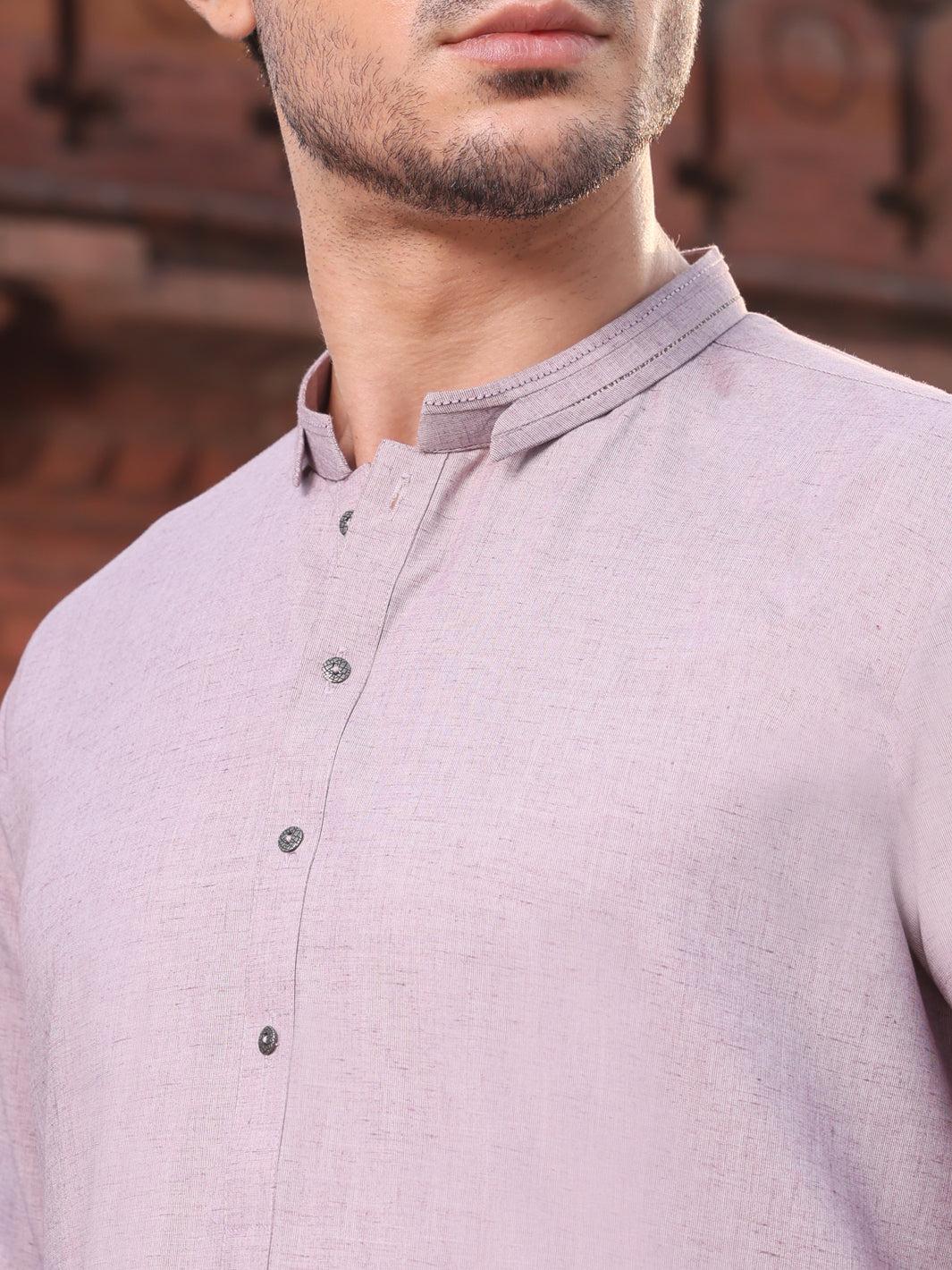 Light Purple Blended Kameez Shalwar - AL-KS-2569