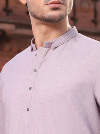 Light Purple Blended Kameez Shalwar - AL-KS-2569