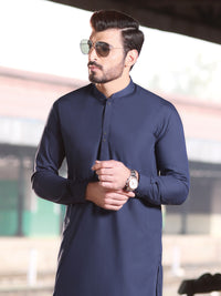 Blue Blended Kameez Shalwar - AL-KS-2573
