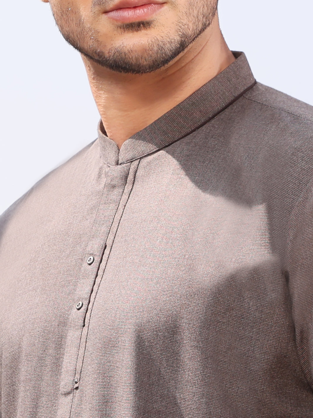 Grey Blended Kameez Shalwar - AL-KS-2589