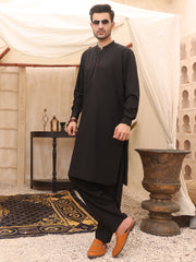 Black Kameez Shalwar - AL-KS-2592B