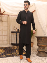 Black Kameez Shalwar - AL-KS-2592B