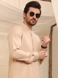 Beige Kurta Shalwar - AL-KS-2618