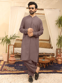 Light Purple Blended Kameez Shalwar - AL-KS-2619